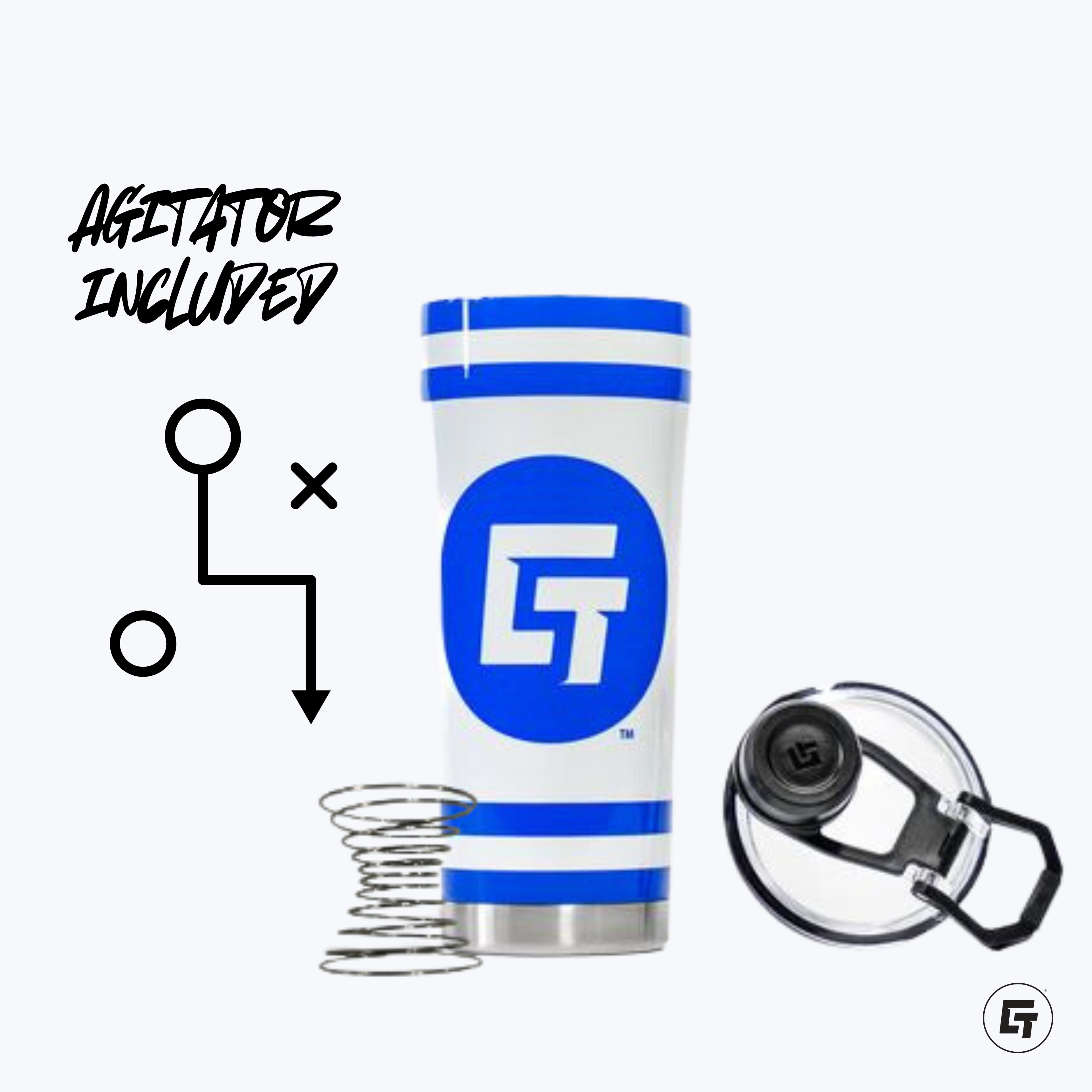 Carolina Coasters Blue Shaker Bottle