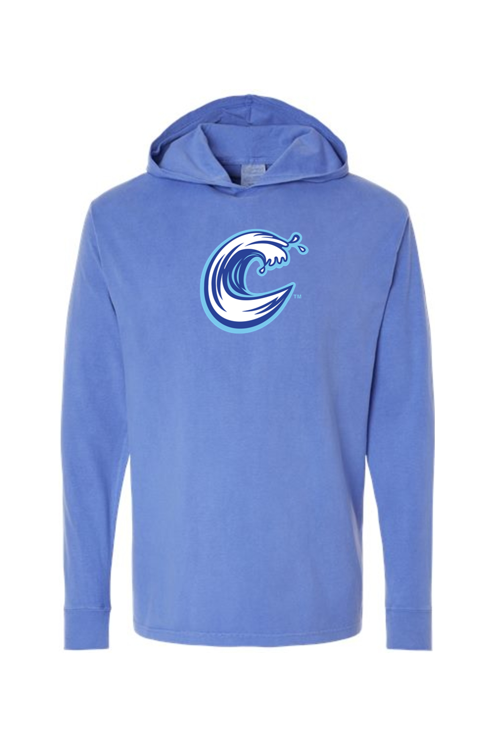 Carolina Coasters - ComfortWash by Hanes Garment-Dyed Jersey Hooded Long Sleeve T-Shirt