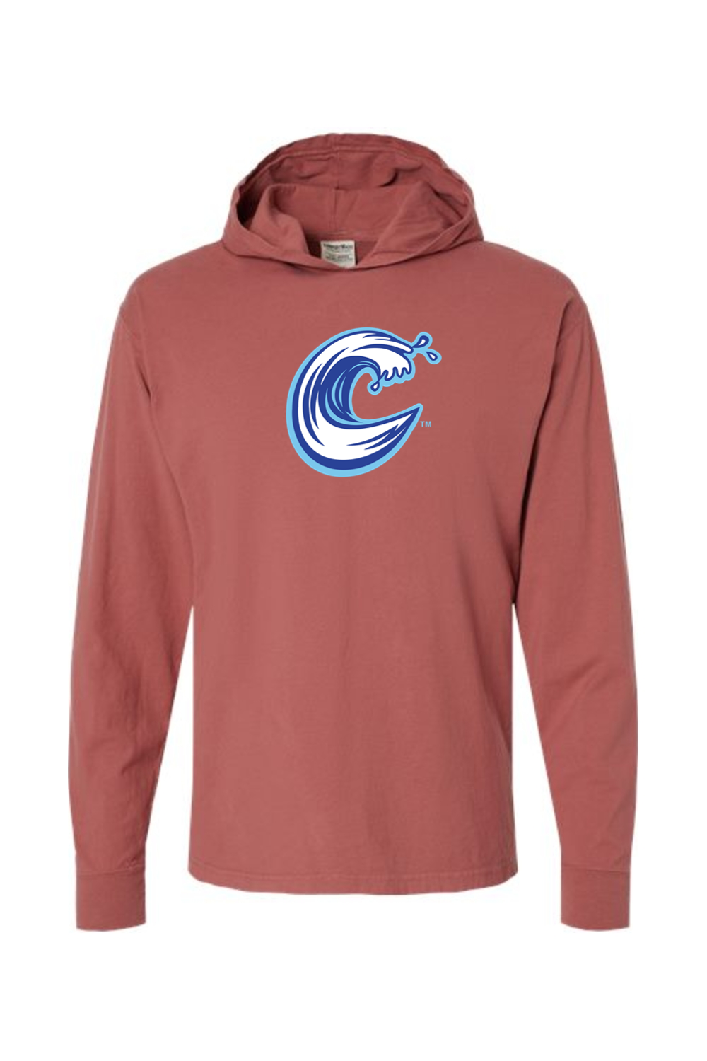 Carolina Coasters - ComfortWash by Hanes Garment-Dyed Jersey Hooded Long Sleeve T-Shirt