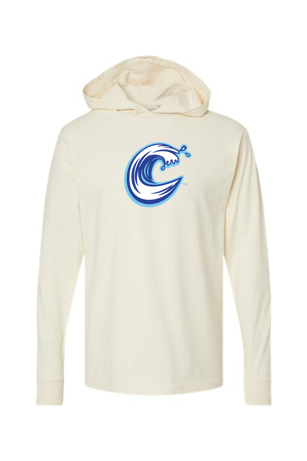 Carolina Coasters - ComfortWash by Hanes Garment-Dyed Jersey Hooded Long Sleeve T-Shirt