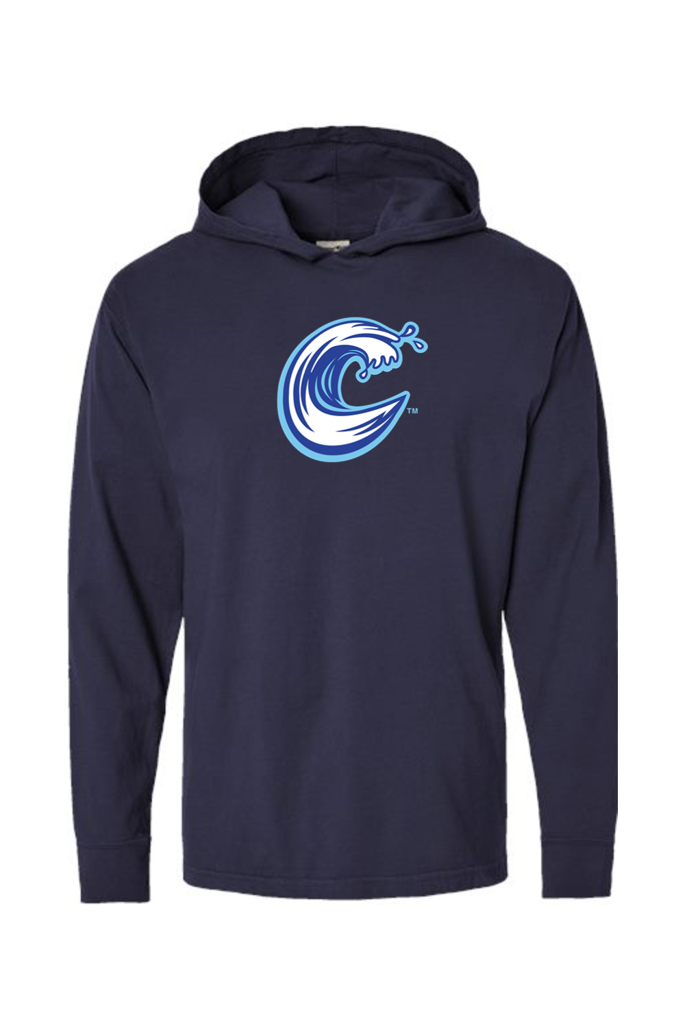 Carolina Coasters - ComfortWash by Hanes Garment-Dyed Jersey Hooded Long Sleeve T-Shirt