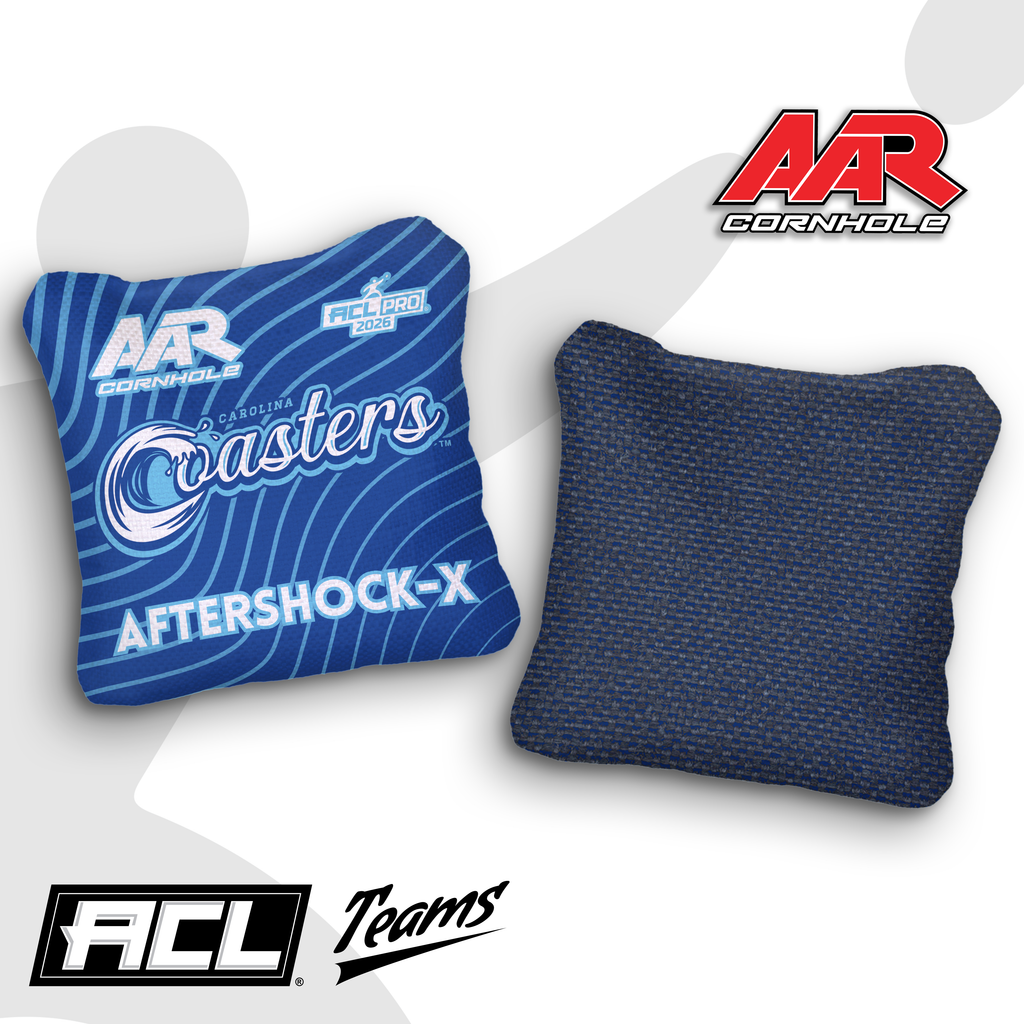 2026 AAR Cornhole Bags - Coasters Wave Edition - Royal Blue - ACL Pro Stamped - Multiple Series - SET OF 4