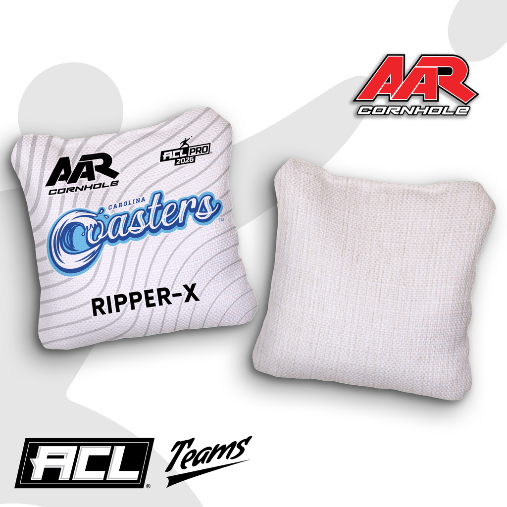 2026 AAR Cornhole Bags - Coasters Wave Edition - White - ACL Pro Stamped - Multiple Series - SET OF 4