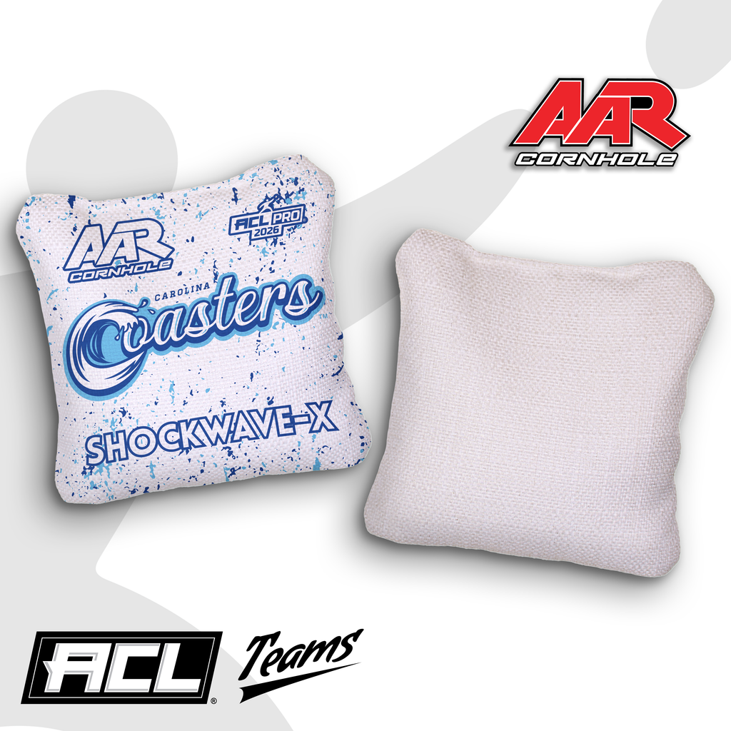 2026 AAR Cornhole Bags - Coasters Splat Edition - White - ACL Pro Stamped - Multiple Series - SET OF 4