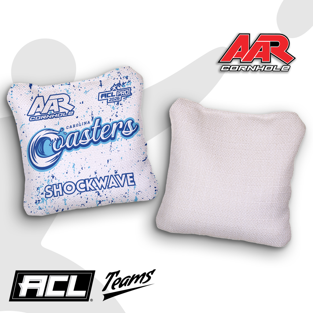 2026 AAR Cornhole Bags - Coasters Splat Edition - White - ACL Pro Stamped - Multiple Series - SET OF 4