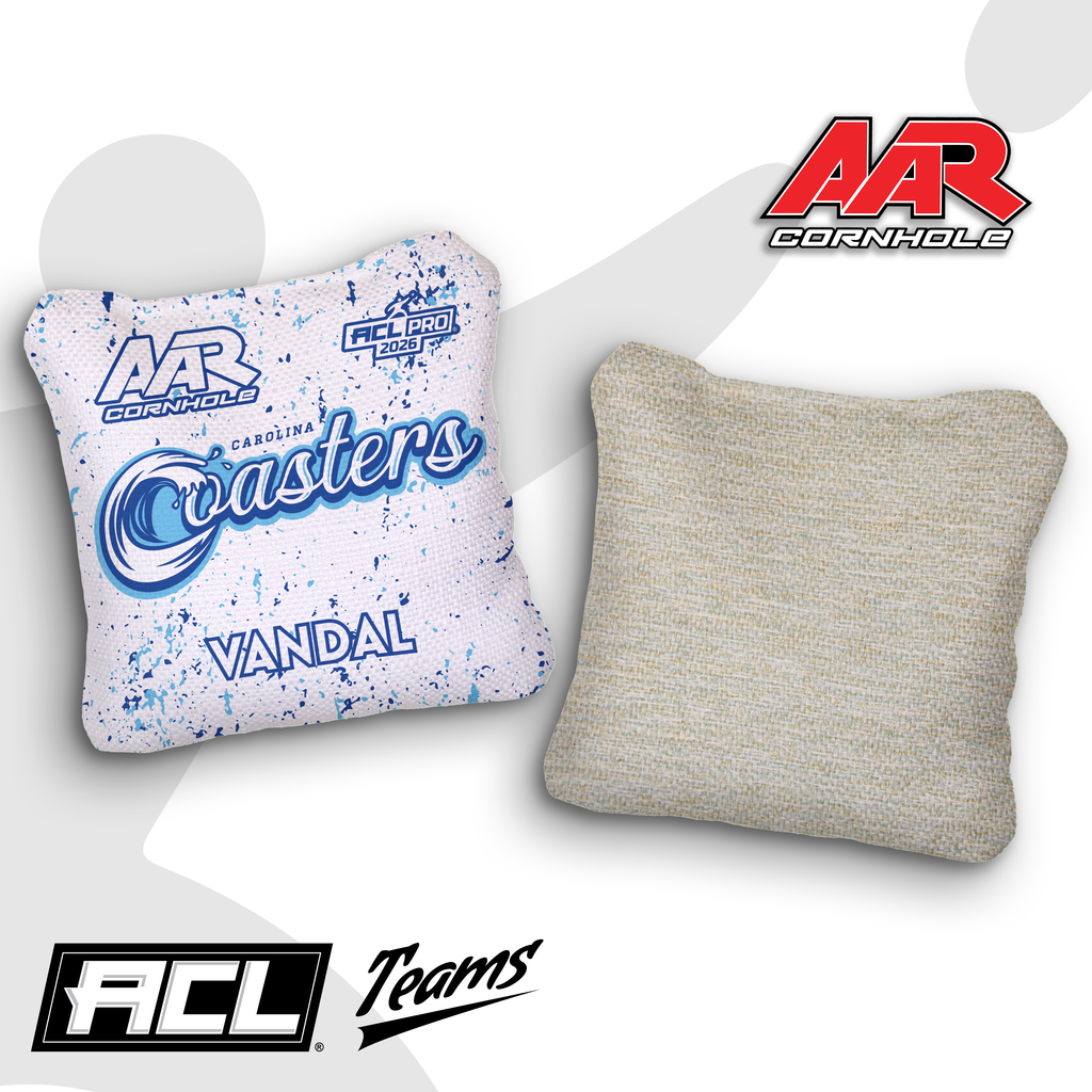 2026 AAR Cornhole Bags - Coasters Splat Edition - White - ACL Pro Stamped - Multiple Series - SET OF 4