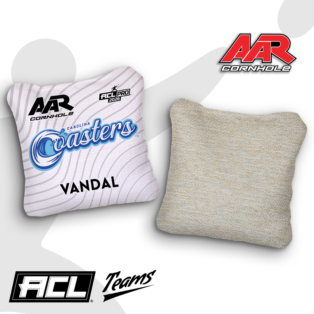 2026 AAR Cornhole Bags - Coasters Wave Edition - White - ACL Pro Stamped - Multiple Series - SET OF 4