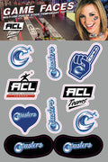 Carolina Coasters - Waterless Peel & Stick Temporary Tattoos  - 10 Pack